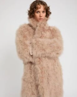 Manteau Col Châle En Plumes -yves salomon boutique 25EYM30297PLUXA2247 3 0f2759d7 3127 4bdf 900d 1813d4adee29