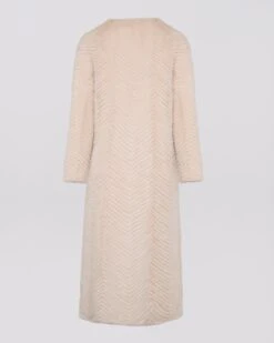 Manteau Long En Fourrure De Vison Et Maille -yves salomon boutique 25EYM91020MAVIA2048 0 2