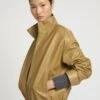 Blouson En Cuir D'agneau -yves salomon boutique 25EYV20957APXXA3091