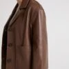 Veste Surchemise En Cuir De Vachette -yves salomon boutique 25EYV21662AVCHA2107 1