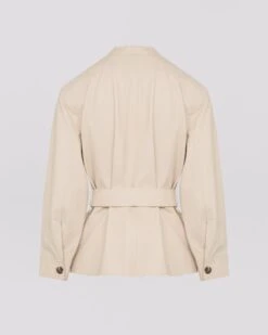 Veste Ceinturée En Cuir D'agneau -yves salomon boutique 25EYV21965APXXA1051 27658643 2