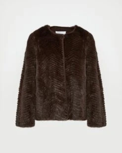 Veste En Maille Mérinos Et Fourrure De Vison -yves salomon boutique 25EYV51260MAMVA2197 8