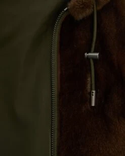 Parka Style Hoodie En Tissu Technique Réversible Fourrure De Vison -yves salomon boutique 25WFV03777A22XA0422 11