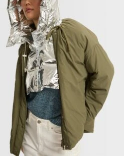 Doudoune Courte Encolure Coulissée -yves salomon boutique 25WFV04674K09WA8023 3