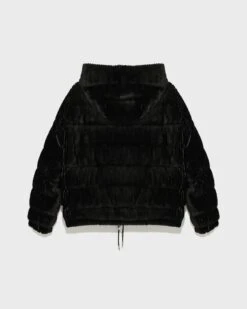 Doudoune Courte Réversible à Capuche En Lapin Rex Cotelé Et Tissu Technique 18 Doudoune Courte Réversible à Capuche En Lapin Rex Cotelé Et Tissu Technique -yves salomon boutique 25WFV06765K23XC99 10