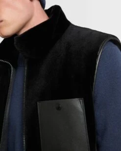 Gilet Fleece En Tissu Loro Piana Et Fourrure De Vison Rasé Réversible -yves salomon boutique 25WHG30071VMRXC99 3 95ab6591 54c2 4ec3 9188 82645bb0ddd4