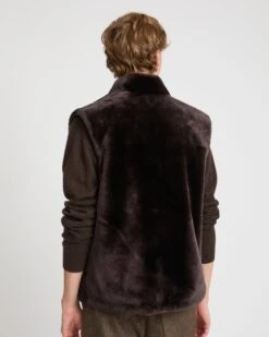 Gilet Réversible En Peau Lainée Et Tissu Technique -yves salomon boutique 25WHG61071MESAA2033 3 4a6ee03e cf59 45c9 b275 2c68aa772179