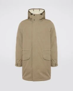 Parka Iconique En Coton Mélangé Et Peau Lainée