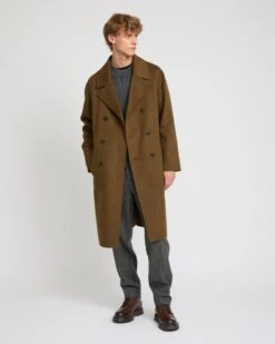 Manteau En Tissu Double-face Lainage Cachemire