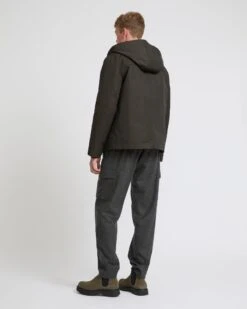 Blouson à Capuche En Gabardine Technique Imperméable Et Fourrure De Vison -yves salomon boutique 25WHV01970A34XB3107 4