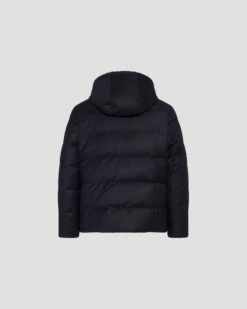 Doudoune Courte En Tissu Loro Piana Garniture Fourrure De Vison -yves salomon boutique 25WHV04270LSVEB2335 10