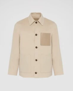 Veste Workwear En Tissu Double-face Laine-cachemire -yves salomon boutique 25WHV04475B12WA2122 9