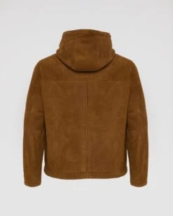 Hoodie En Peau Lainée D'agneau Mérinos Suede -yves salomon boutique 25WHV60470MSBVB3198 10