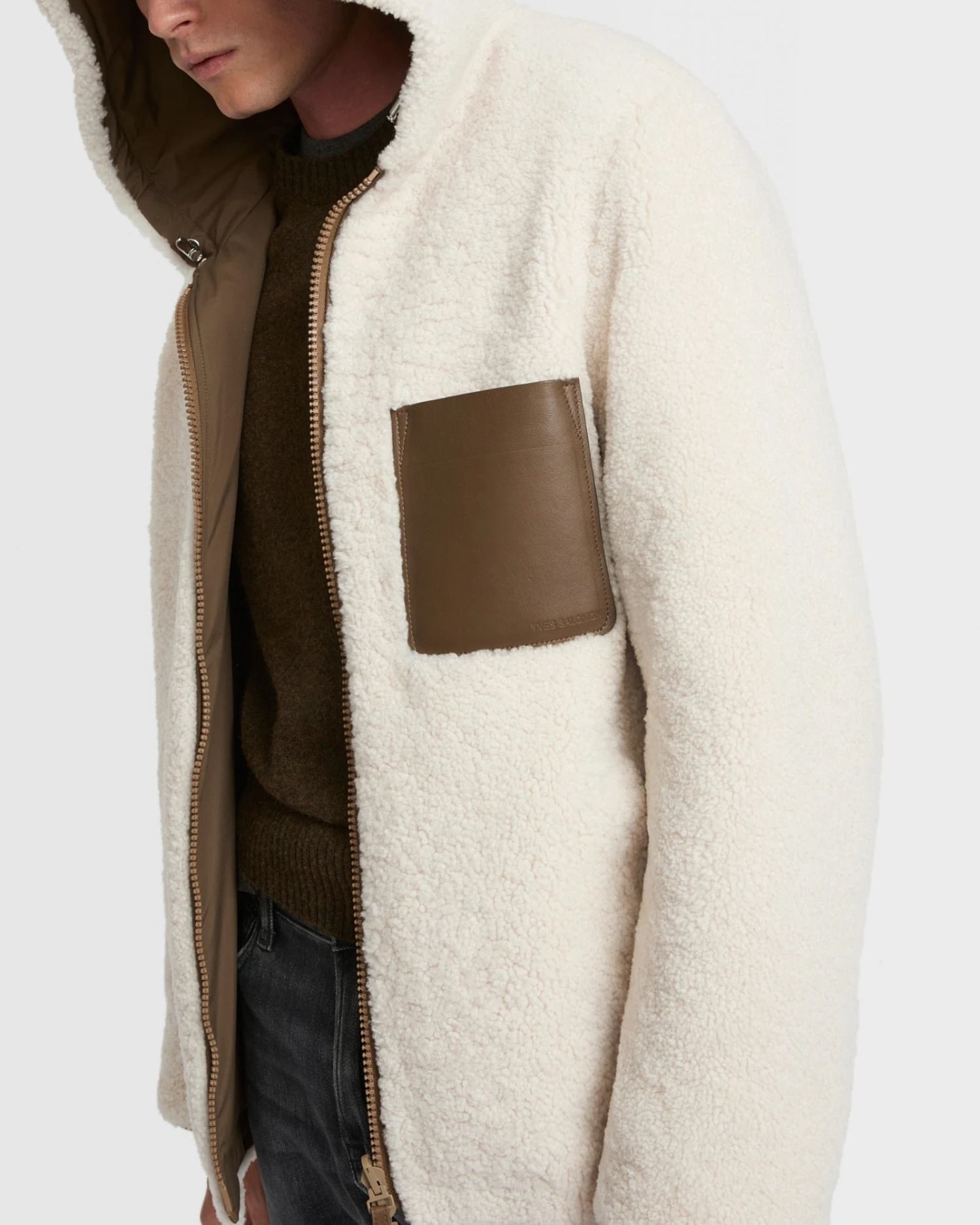 Hoodie En Peau Lainée Réversible 3 Hoodie En Peau Lainée Réversible