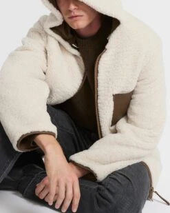 Hoodie En Peau Lainée Réversible 13 Hoodie En Peau Lainée Réversible -yves salomon boutique 25WHV60670B15XC11 3