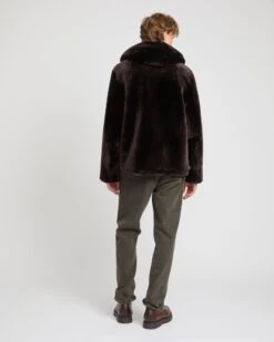 Veste Style Hoodie En Peau Lainée D'agneau Réversible -yves salomon boutique 25WHV60670MESAA2033 4 2461472d b7b2 4db7 a87e 98b64680c399