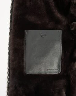 Veste Style Hoodie En Peau Lainée D'agneau Réversible -yves salomon boutique 25WHV60670MESAA2033 11