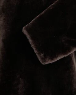 Veste Style Hoodie En Peau Lainée D'agneau Réversible -yves salomon boutique 25WHV60670MESAA2033 13