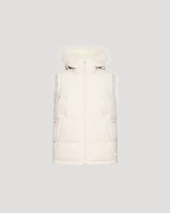 Gilet Réversible En Agneau Long Poil 15 Gilet Réversible En Agneau Long Poil -yves salomon boutique 25WKG60069K05XA1058 9