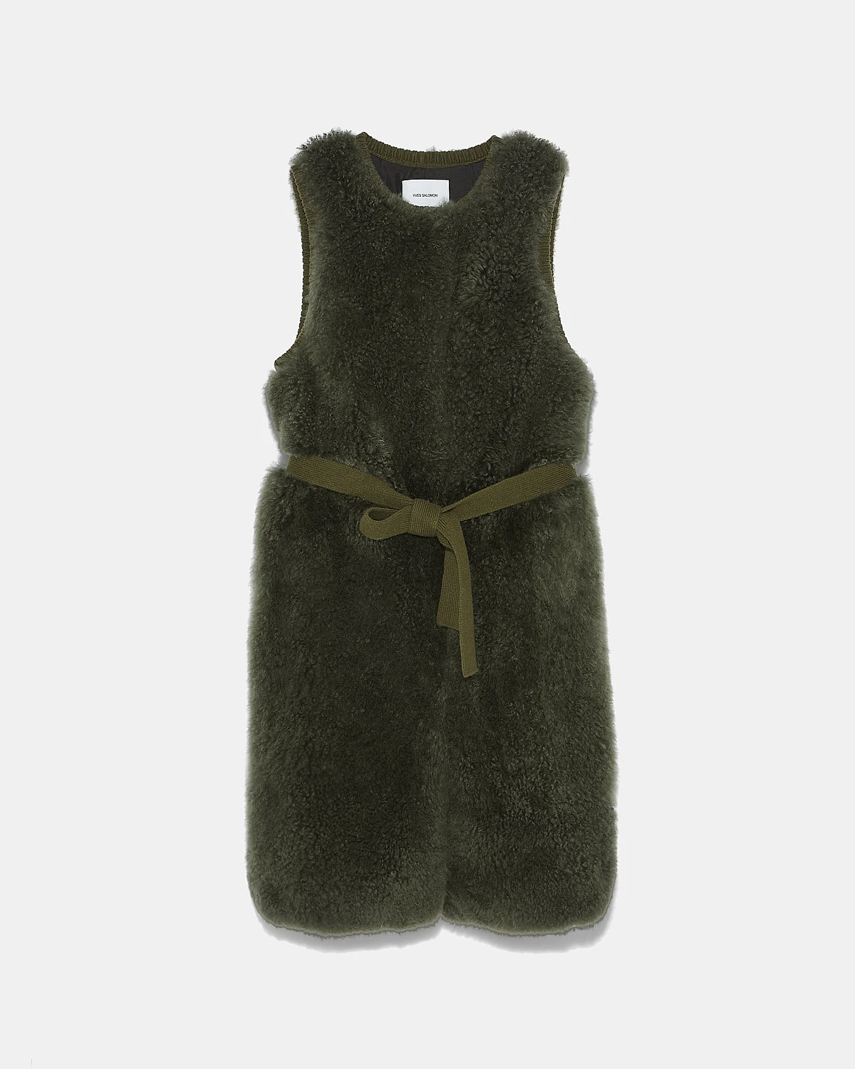 Gilet Long Ceinturé En Maille Mérinos Et Agneau 8 Gilet Long Ceinturé En Maille Mérinos Et Agneau – Image 6