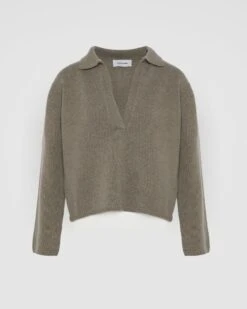 Pull à Col V En Laine Et Cachemire 10 Pull à Col V En Laine Et Cachemire -yves salomon boutique 25WYH50052MA6WB3084 9