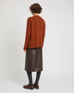 Jupe à Panneaux En Cuir D'agneau -yves salomon boutique 25WYJ20877APXXA2009 3 1afb16ad be1a 4340 8250 5eb040614437