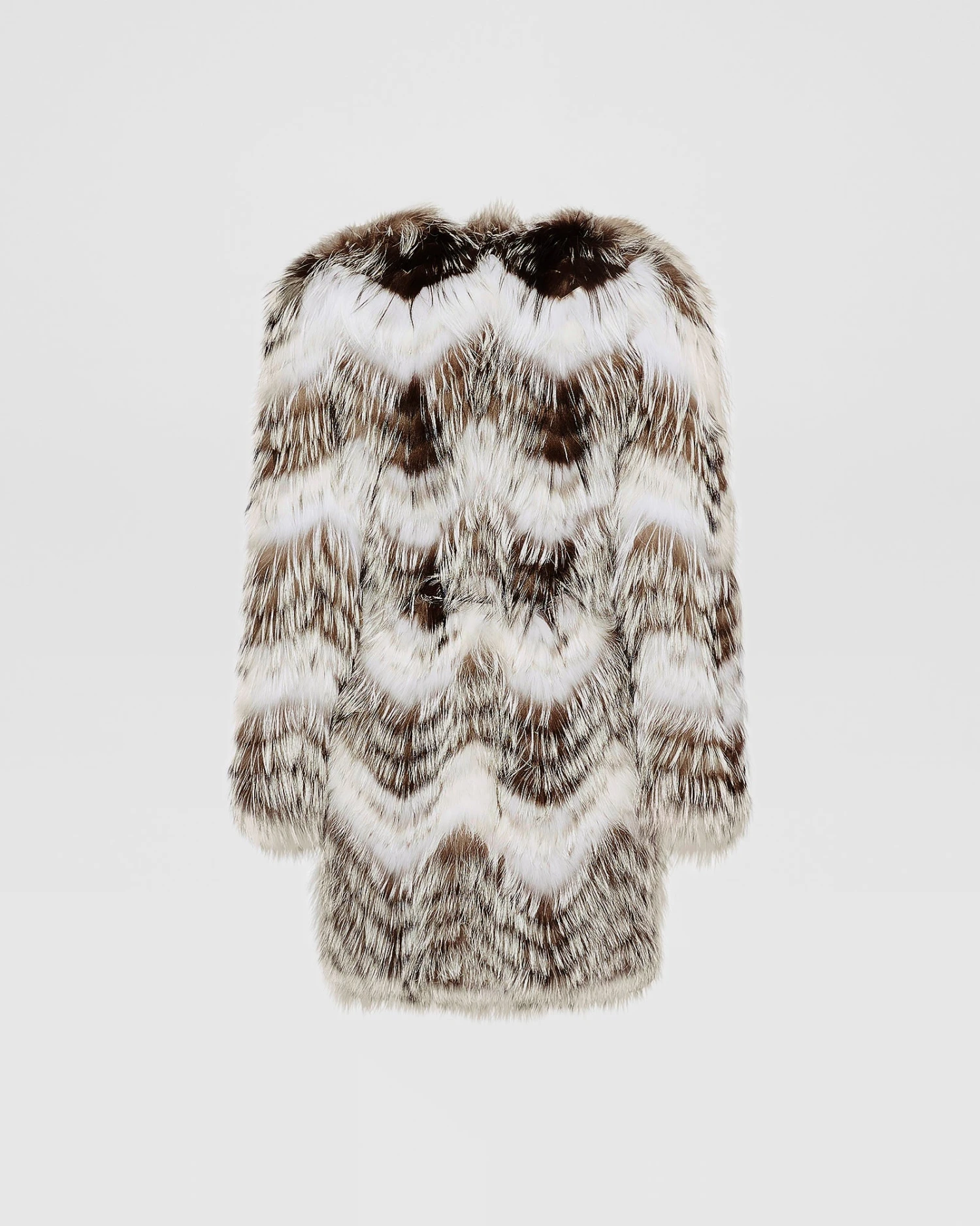 Manteau Ceinturé En Maille Mérinos Et Fourrure De Renard 10 Manteau Ceinturé En Maille Mérinos Et Fourrure De Renard – Image 8