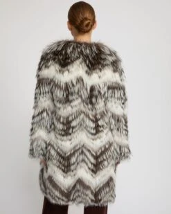 Manteau Ceinturé En Maille Mérinos Et Fourrure De Renard 15 Manteau Ceinturé En Maille Mérinos Et Fourrure De Renard -yves salomon boutique 25WYM52390MAREB3241 6