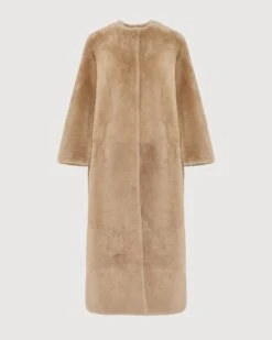 Manteau Extra Long En Peau Lainée D'agneau -yves salomon boutique 25WYM63230MERLA2261 9 813f54f7 3b67 4024 853f eec4b642c08d