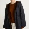 Parka Esprit Cape En Tissu Technique Et Fourrure De Vison Long Poil -yves salomon boutique 25WYV08573VIGAA7029 1