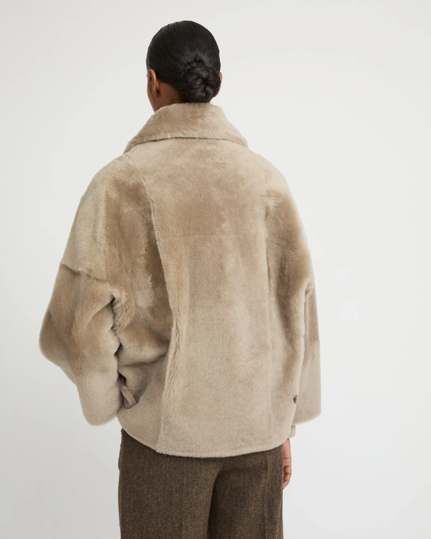 Veste Caban En Peau Lainée 6 Veste Caban En Peau Lainée – Image 4