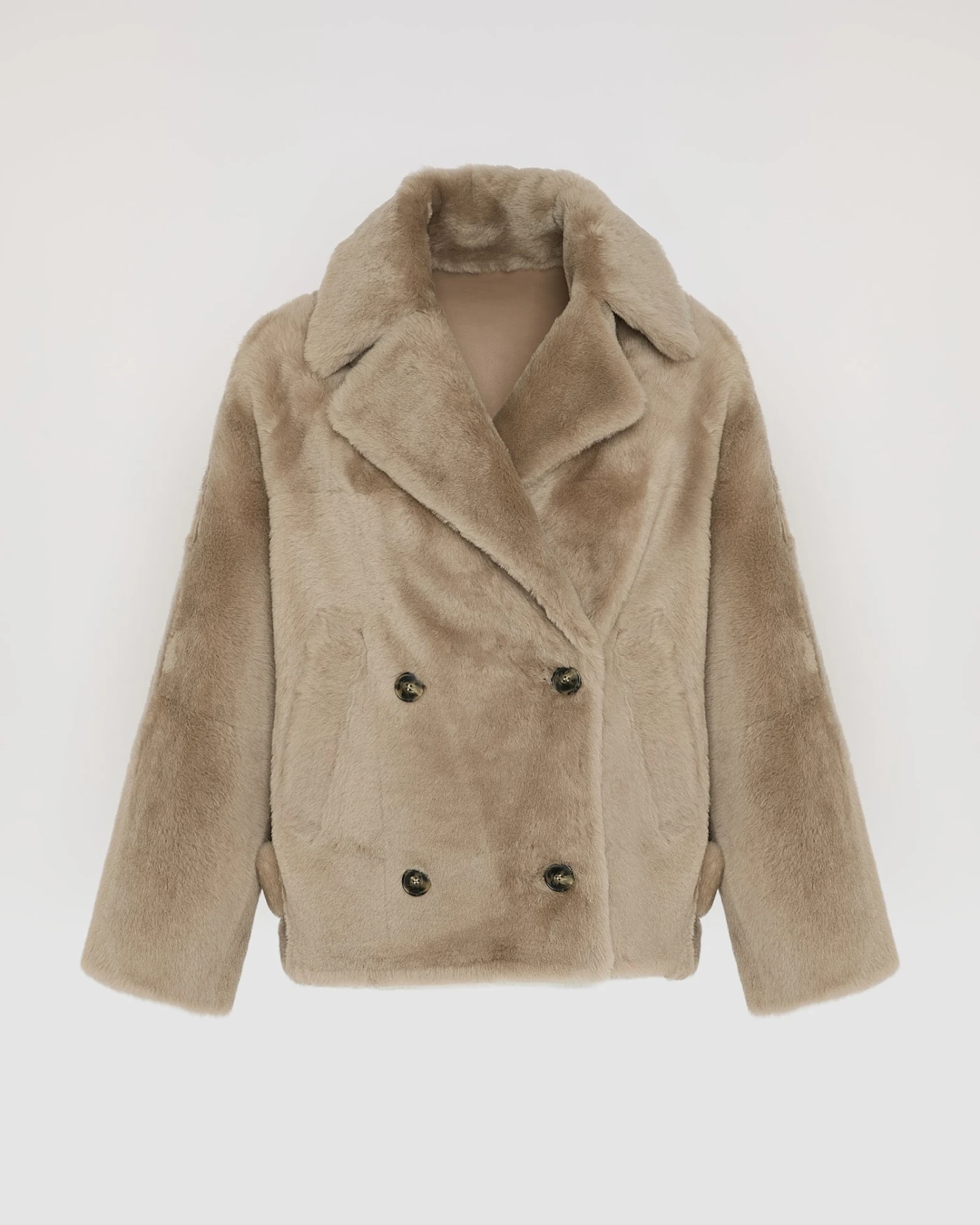 Veste Caban En Peau Lainée 7 Veste Caban En Peau Lainée – Image 5