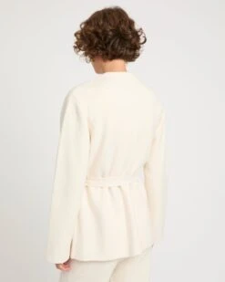 Veste Ceinturée En Maille Et Fourrure De Vison -yves salomon boutique 25WYV91870MAVIC11 3 3c4bc8a0 9676 440e affa cc52490a3396