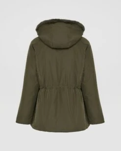 Parka à Capuche Réversible En Tissu Technique Et Lapin Rex 18 Parka à Capuche Réversible En Tissu Technique Et Lapin Rex -yves salomon boutique 25WYV93170REXXA8001 10