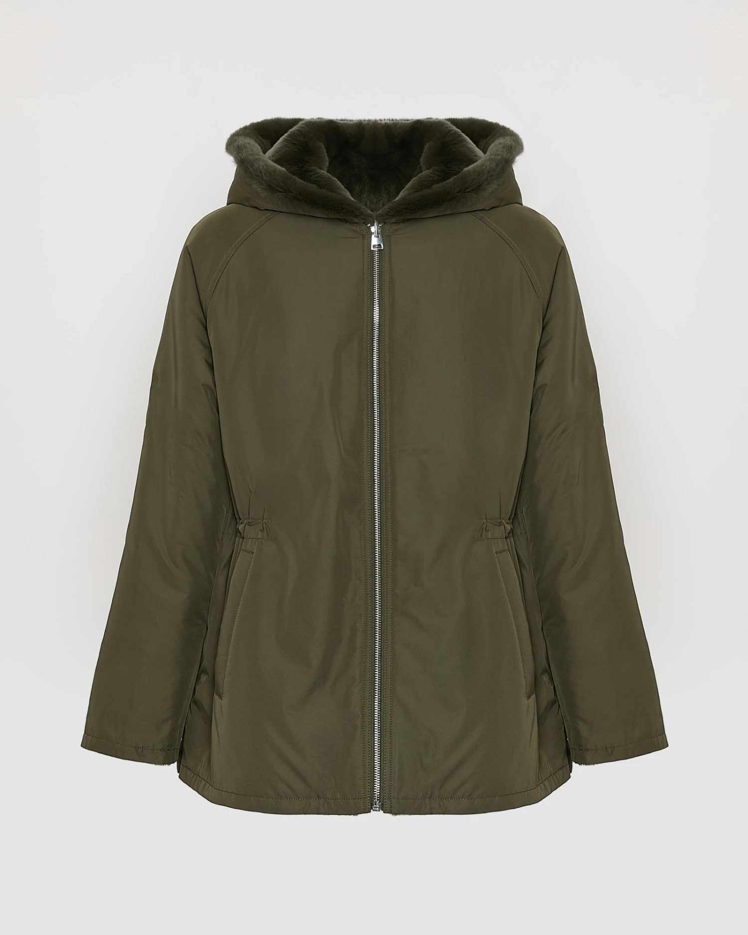 Parka à Capuche Réversible En Tissu Technique Et Lapin Rex 9 Parka à Capuche Réversible En Tissu Technique Et Lapin Rex – Image 7