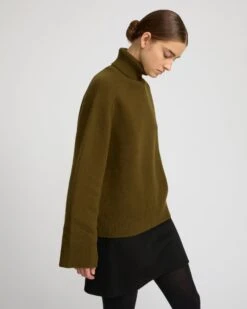 Pull En Maille à Col Roulé -yves salomon boutique 26EYH50062MAMVA8196 4