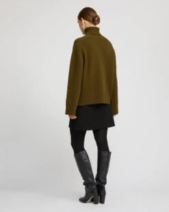 Pull En Maille à Col Roulé -yves salomon boutique 26EYH50062MAMVA8196 5