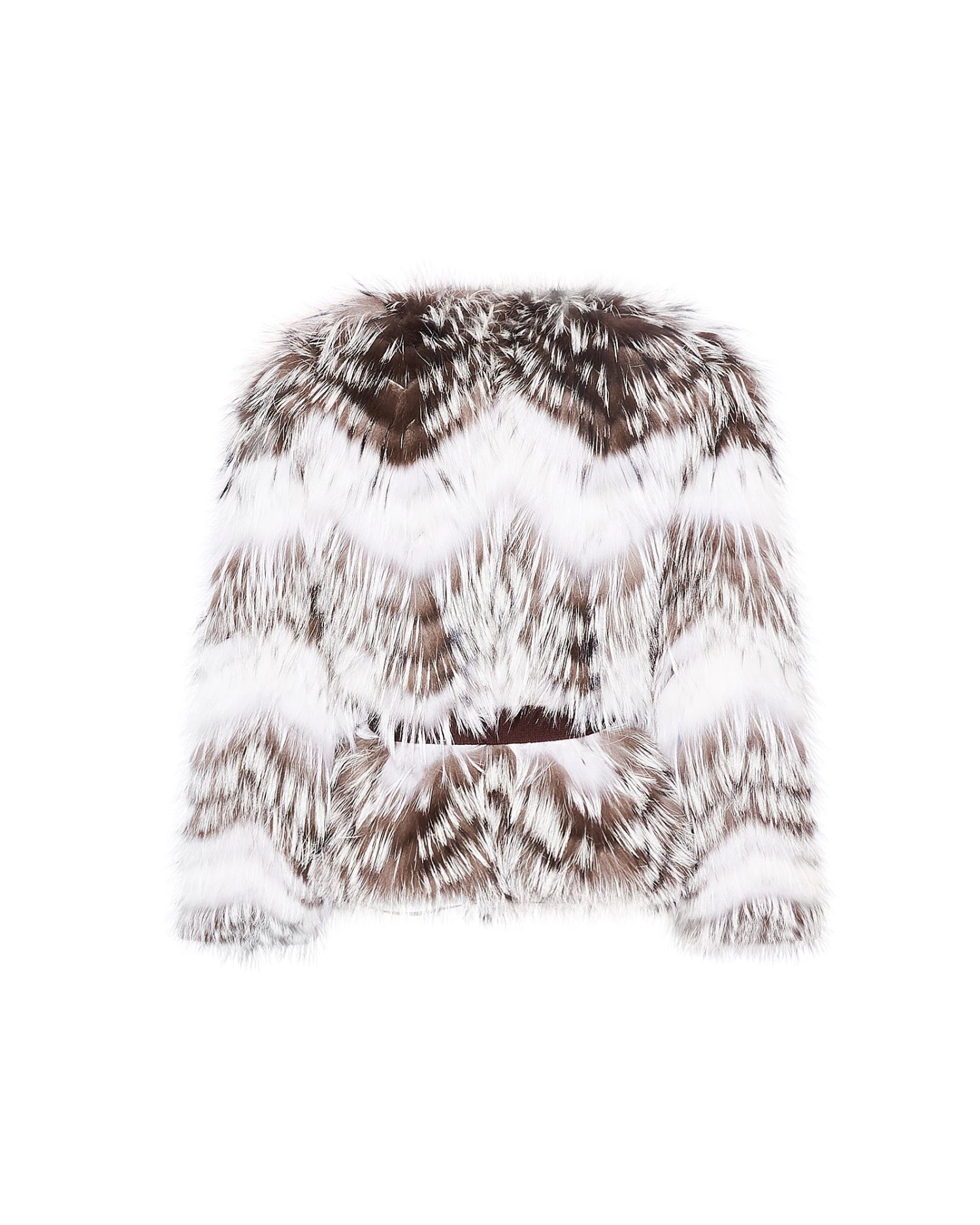 Gilet Ceinturé En Maille Mérinos Et Fourrure De Renard 4 Gilet Ceinturé En Maille Mérinos Et Fourrure De Renard – Image 2