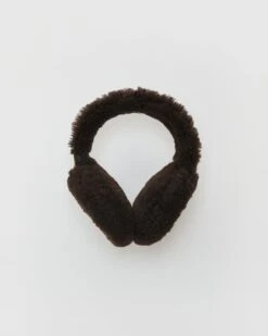 Cache-oreilles En Peau Lainée D'agneau Mérinos Bouclé -yves salomon boutique 26WAA606XXMSCPB3198 8