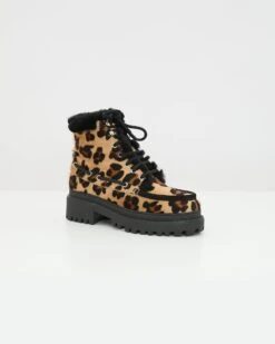 Boots Montantes En Peau Lainée D'agneau -yves salomon boutique 26WAC325XXMRSCA0265 9