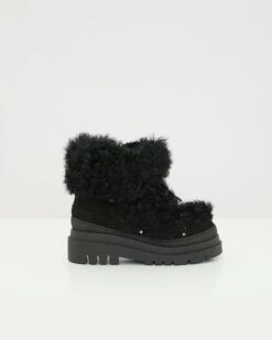 Bottes En Peau Lainée D'agneau Mérinos