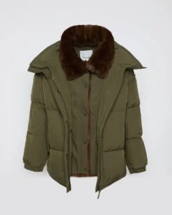 Doudoune Garniture Vison -yves salomon boutique 26WFM05080A22XA0422 3