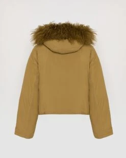 Doudoune Courte Ultra Light Garniture Agneau Frisé 15 Doudoune Courte Ultra Light Garniture Agneau Frisé -yves salomon boutique 26WFV02562J05WA3055 10