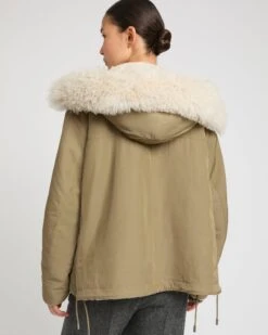 Parka Courte En Tissu Technique Déperlant Réversible Avec Peau Lainée D'agneau -yves salomon boutique 26WFV04165J09WB3228 4 cfec3337 ee4f 4f82 b880 476e118c7d37