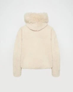 Parka Courte En Tissu Technique Déperlant Réversible Avec Peau Lainée D'agneau -yves salomon boutique 26WFV04165J09WB3228 9