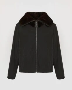 Veste Réversible En Tissu Technique Et Fourrure De Vison -yves salomon boutique 26WFV05360A22XB1163 9