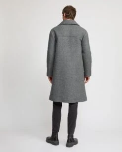 Manteau En Tissu Lainage -yves salomon boutique 26WHM00810LAXXA9099 4