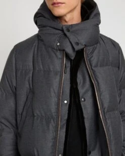 Doudoune En Tissu Loro Piana Avec Plastron En Fourrure De Vison -yves salomon boutique 26WHM01294LSVEB0232 920 8b419494 a422 403f a383 7b1269464732