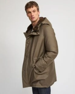 Parka Longue Iconique En Tissu Loro Piana Imperméable Avec Fourrure De Vison 12 Parka Longue Iconique En Tissu Loro Piana Imperméable Avec Fourrure De Vison -yves salomon boutique 26WHM04290LSVLB3211 4