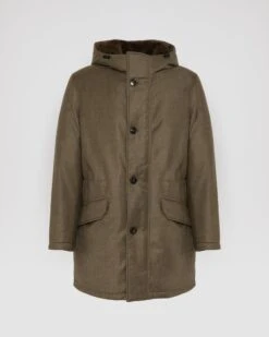 Parka Longue Iconique En Tissu Loro Piana Imperméable Avec Fourrure De Vison 14 Parka Longue Iconique En Tissu Loro Piana Imperméable Avec Fourrure De Vison -yves salomon boutique 26WHM04290LSVLB3211 9